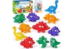 Venditer Jeux Montessori 2 3 4 5 Ans, Jouet Montessori pour Enfant 2 Ans, Dinosaure Jouet pour Comptage et Tri Jeu Educatif Motricité Fine Apprendre Les Couleurs Alphabet Garçons Filles