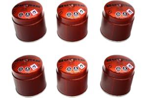 MILITAR-TLD 6 Cartucho Gas BUTSIR 190 GRS. Valvula CARB0005 – bombona perforable con limitador de Fugas – Botella Camping Gas Envio 24Horas