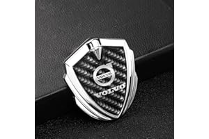 VALCLA Emblem Badge Decal Logo for Volvo, Car Front grille/Front Trunk/Rear Trunk Logo Sticker Cover Emblem Badge Decals, Letters Sign Badge Accessories,A