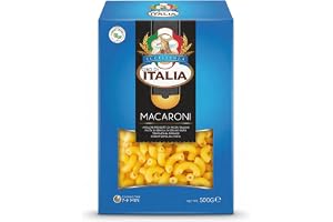 Cibo Di Italia Pasta Macaroni Rigate 500g | Made from 100% High Grade Durum Wheat Semolina | Vegetarian