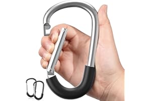 SURDOCA Crochets de Poussette pour Maman, Clips de Poussette pour Suspendre le Sac et les Courses, Accessoires de Poussette, Argenté 2pc