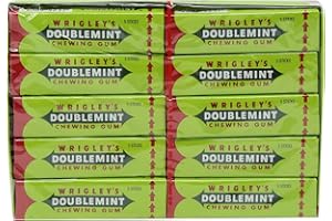 DOUBLEMINT Extra Wrigley'S Gomme à mâcher double menthe, 20 x 5 bâtonnets