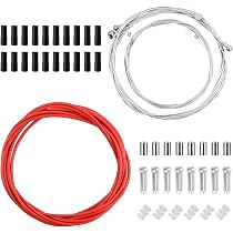 Kit Cavi Freni Bici 2m - Set Completo Con Guaine E Accessori Per MTB E Bici Da Corsa