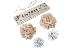 Guanici Holz Kalender Liste Kalender Zeichen Plaque Geburtstags Kalender Plaque kreative Wandbehang DIY Holz Reminder Brett DIY Geschenk Dekoration für Haus Party Dekoration und Home Modern Art Decor