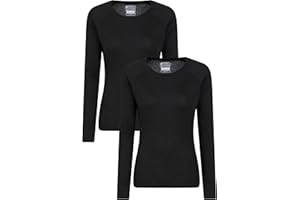 Mountain Warehouse Talus Womens Long Sleeves Baselayer Top - Thermal Underwear, Lightweight, Breathable, Warm & Easy Care - Autumn, Winter & Outdoors