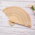 Set da 10 Ventagli Eleganti con Fiocco per cerimonia, matrimonio, bianco, fiori