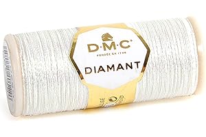 DMC - Diamant métallisé monobrin | Point de croix - Broderie traditionnelle | 35 m - 13 coloris
