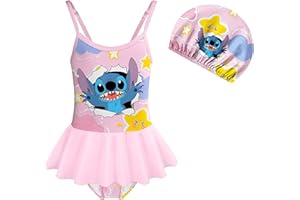 AEPOTUMN Girls Swimming Costume Kids Two Piece Ruffle Sleeve Swimsuit Swimwear for Girls 6-10 Years
