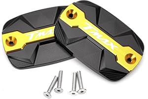 ZESIDIMO Motorrad Bremsflüssigkeitsbehälter Ölbehälterdeckel Zubehör für Yamaha Tmax 500 2004–2011 Tmax 530 DX SX 2012–2019 TMAX 560 2022 2023 Tech Max Tmax560 (Gold)