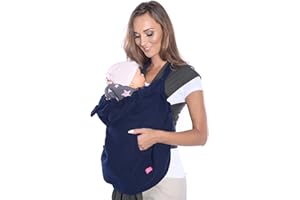 MIJACULTURE Mija - Tragecover, Universal Bezug für Baby Carrier/Tragetücher/Cape 4023 (Navy Blau)