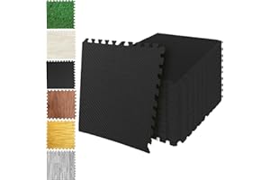 SG Traders (2cm) Eva Foam Mats Interlocking Gym Flooring Puzzle Exercise Mats Non-Slip Rubber Cushion Floor Tiles Interlocking Mats Eva Tiles Gym Workout Tiles Interlocking Mats (60x60cm) 24" x 24"