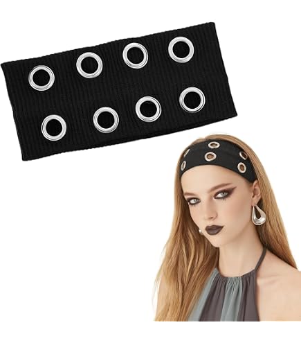 Sularpek 2PCS Fasce per Capelli, Fascia Elastica per Capelli, Fascia per Capelli Donna, Sportiva Antiscivolo Fascia Capelli, per Donne O Uomini, Sport, Yoga, Trucco, Fitness(Nero, Grigio