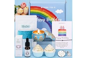 BAICAI Bath Sets Birthday Pamper Gifts for Women Her, Unique Skin Care Birthday Hampers for Women Happy Birthday Self Care Gifts for Her, Female Birthday Basket Presents Ideas for Women Best Friend, Sister
