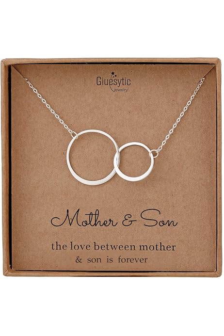 Mother Son Necklace-Sterling Silver Two 