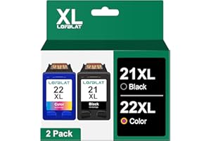 LOFBLAT 21 22 XL, Compatible con HP 21 22, con HP DeskJet 3940 D1530 D1560 D2360 D2460 F380 F390 F2180 F4180 Officejet 4315 4355 PSC 1410