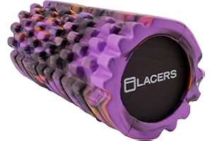 ‎LACERS Lacers Petrolline Fazien Rollen - Premium Schaumstoff Faszienrolle für Gymnastik und Massage - Erhältlich in 6 Farben - Ideal für Yoga, Pilates und Fitness Effektive Entspannung (Lila)