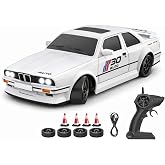 Giffy/Oyuncak BMWW E30 Drift Araba 4x4 Uzaktan Kumandalı Araba 2.4GHz Şarjlı LED Işıklı 15 Km Hız Araba (Beyaz)
