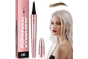 DATO DALLA NATURA Magischer Augenbrauenstift, Augenbrauenstift mit 4 Mikrogabelspitzen, 2024 Neu 3D-Microblading-Augenbrauenstift, Wasserdichter Schweißfester Wischfest, Leicht Natürliche Augenbrauen Brauen