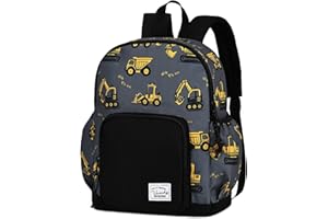 VASCHY Mochila Niña Niño, Mochila Infantil Mochila Escolar Infantil de 4-6 Años Resistente al Agua con Correa de Pecho y Etiqueta de Nombre