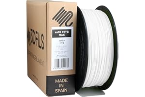 3DFILS - Filamento PETG Blanco para impresión 3D (1,75 mm / 1 Kg, Blanco)