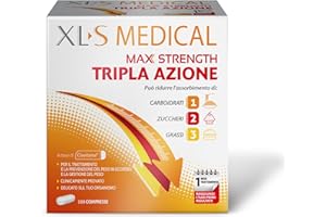 XLS Medical Max Strength Triple Action Weight Loss per donne e uomini, 120 compresse (confezione da 1)