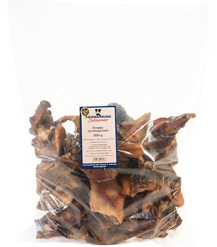 Masterfeed Rinderohrmuscheln Für Hunde – 5 Kg, Getrocknet, 100% Natürlich, Ohne Zusätze, Made In Germany