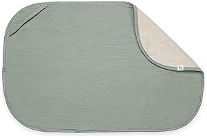 hauck Pokrowiec na przewijak i ręcznik dla niemowląt - oddychający muślinowy ręcznik frotte, można prać w temperaturze 60° - Pasuje do przewijaka hauck Change N Clean - zielony