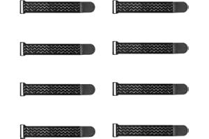 Upbeat Cinghie Elastiche con Gancio 30 x5cm (8 Pezzi), Cinghie Antiscivolo è Ideali per Bicicletta, Protezioni per Pantaloni, Bagagli, Tappetini per Yoga, Campeggio, Tubi, Cavi