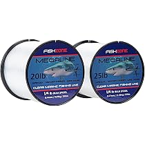 Ligne De Pêche En Mer FISHZONE - 2 Bobines De 113,4 G - Mono Transparent Haute Résistance