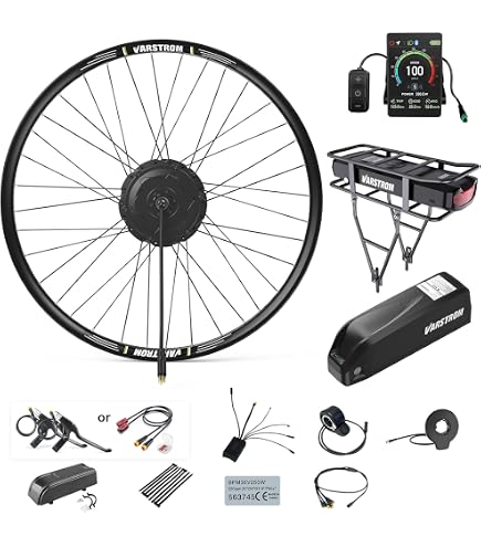 Kit di conversione per bici elettrica fai da te 200 W Motore brushless e controller per bici elettrica Booster per bici elettrica 48 V Kit per bici elettrica Kit motore per bici