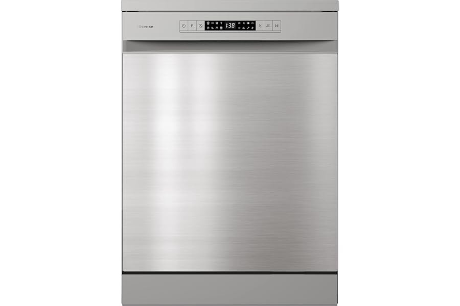 Hisense  Stainless Steel 8 Programs With 15 Place Settings Dishwasher