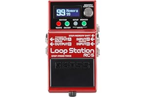 BOSS RC-5 Loop Station | Advanced Looping Features in a Compact Pedal | 32-Bit AD/DA and 32-bit Floating-Point Processing | 13 Hours Record Time | Multi-Color LCD | MIDI/IO & USB Connectivity