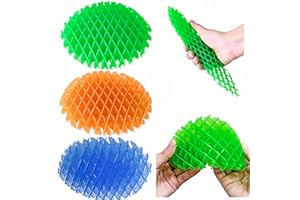 COMVASTARS 3 Pezzi Fidget Worm Giocattolo,Fidget Worm Giocattolo, Sensoriali Stress Relief Fidget Worm Giocattolo,Worm Toy Deformazione per Bambini,Adatto per Adulti e Bambini di Giocattoli di Decompressione.
