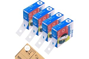 JOYIAL Hole Amplifier Pack of 1000 Hole Reinforcers Self-Adhesive Waterproof Self-Adhesive Ring Hole Protector Loose Leaf Paper Side Reinforcement Stickers for Office, School, Home Supplies