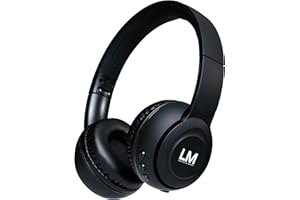 LOUISE & MANN Louise&Mann Cuffie Bluetooth On Ear, Cuffie Bluetooth Wireless con Hi-Fi Stereo, Cuffie con Microfono Incorporato, Bassi Profondi e Modalità Cavo, Cuffie Pieghevoli per Viaggio/Ufficio/PC