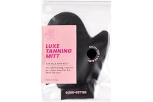 The Fox Tan - Handschuh für Selbstbräuner - Luxe Velvet Tanning Mitt - für regelmäßige, streifen- und fehlerfreie Bräune, wiederverwendbar, Einheitsgröße