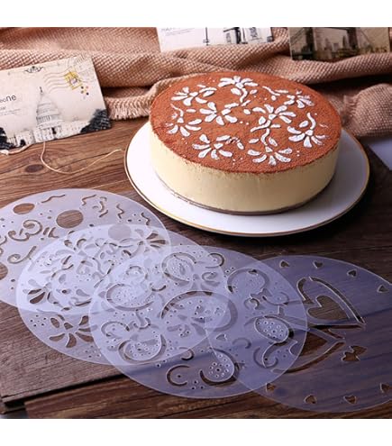 DECORA Schablone Lilie - 10x25cm Lebensmittelecht