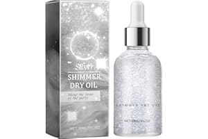 DMNQ Orphic Body Shimmer - Olio per il corpo glitterato, look perfetto per vacanze, braccia luminose, pelle luminosa, glitter per il corpo, per appuntamenti, viaggi, feste, carnevale