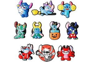 DABBOO 10 Stück Anime Charaktere Kühlschrankmagnete Gummi Stitch Cartoon Aufkleber Niedlich KüHlschrankaufkleber Lustige Dekorative für Magnettafeln KüHlschrank Home Office Dekor Whiteboards