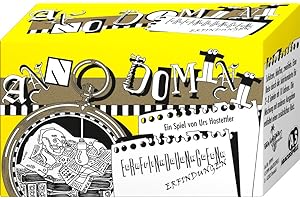 ABACUSSPIELE 09991 - Anno Domini - Erfindungen, Kartenspiel - schätzen - bluffen - zweifeln, Yellow