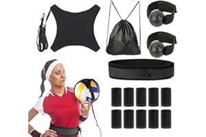 Teksome Equipo De Entrenamiento De Voleibol para Casa | Entrenador de Remate de Voleibol para Casa | Accesorios para Práctica de Saque Individual para Atletas de Secundaria y Principiantes en Cancha
