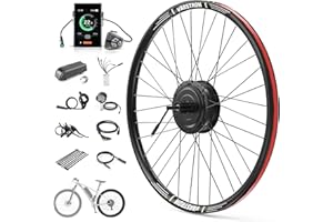 Varstrom Ruota Posteriore 250W 36V Kit Motore Bici Elettrica con Ruota da 26/27,5/28 Pollici 700C, Brushless Geared Motore per Mozzo Posteriore, Kit Mozzo Ruota Posteriore con LCD Display C18 9-PAS