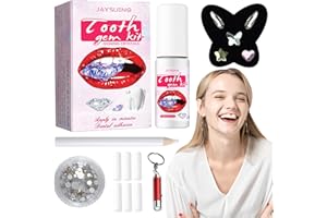 IJHYGD Kit De Gemas Para Dientes Tooth Gems Kit Gemas Dentales Tooth Gems Kit Gema De La Joyería Del Diente tooth gems Adornos De Dientes Para Mujeres Gemas Con Juego De Fresas Dentales 5Pcs