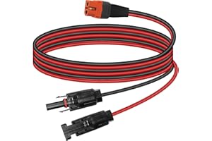 RIIEYOCA Cavo di Prolunga da Connettore Solare a XT60I Femmina, 12AWG 1M Cavo di del Pannello Solare per Generatore Solare Portatile 1M/3,3FT