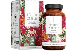 NATURTREU® Frauenstärke Myo Inositol & Mönchspfeffer hochdosiert - 90 Frauen Vitamine Kapseln mit L-Carnitin, Folsäure, B12 &