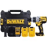 Dewalt DCD996P2-QW &Ccedil;İFT AK&Uuml;L&Uuml; K&Ouml;M&Uuml;RS&Uuml;Z PROFESYONEL DARBELİ MATKAP 18 VOLT - 5.0 AH LI-ION, SARI-SİYAH