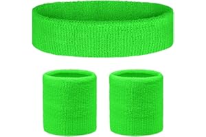 Flintronic Serre Poignets Bracelets pour Sports, Bracelet Poignet de Sport, Serre Poignet Sweatbands Absorbants pour Gym/Tennis/Course/Basket-Ball