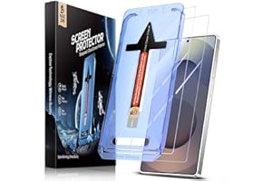 MAGIC JOHN 2 sztuki do iPhone Samsung Galaxy S25 Ultra do ochrony ekranu, automatyczna eliminacja kurzu, 9H, HD przezroczyste, bez pęcherzyków powietrza, łatwa instalacja