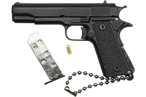 Zhongren 1911 Tactical Mini Pistola Keychain 1:3 Metal Gun Shape Keychain con parti mobili Realistico Gun Model Collection Pendant Bag Charm per gli uomini Army Fan Gift