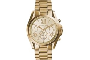 Michael Kors Orologio Bradshaw da donna, movimento cronografo al quarzo 43 mm con cinturino in acciaio inossidabile